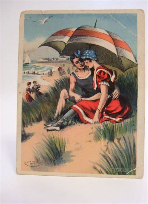 Vintage Postcard Couple On The Beach 1920s By Notgrandmasvintage