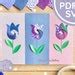 Tulip Iris Folding Pattern Mini PDF SVG Beginner Iris Etsy UK