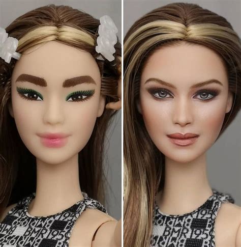 Barbie Makeup Barbie Hair Doll Hair Doll Face Paint Doll Painting