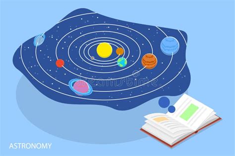 3d Isometric Flat Vector Conceptual Illustration Of Astronomy Science