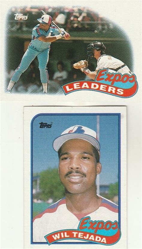 29 1989 Topps Montreal Expos Complete Team Set See Scans EBay