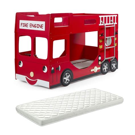 Fireman Lits Superpos S Camion Pompier X Cm Matelas