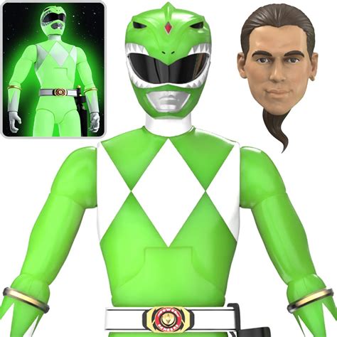 Power Rangers Ultimates Mighty Morphin Green Ranger Glow-in-the-Dark 7-Inch Action Figure