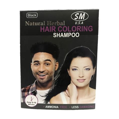 Natural Herbal Hair Coloring Shampoo Black