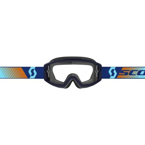 Scott Split OTG MX Goggle Cross MTB Brille Blau Orange Klar Works Von