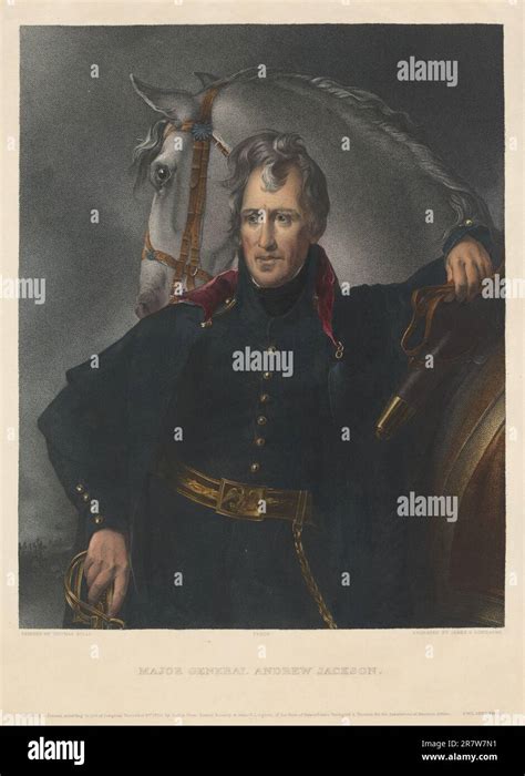 Major General Andrew Jackson 1820 Stock Photo Alamy