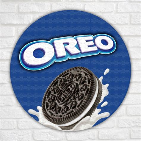 100 Adesivos Sabor Oreo Para Bolo Cone Doces Em Geral Elo7