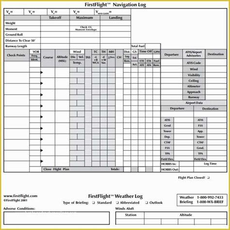 Drone Flight Log Template