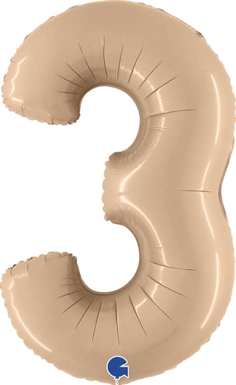 Buy Grabo Inch Satin Nude Foil Number Balloons Balloons U