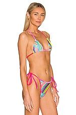 Frankies Bikinis Phillipa Shine Bikini Top In Rainbow Swirl Revolve