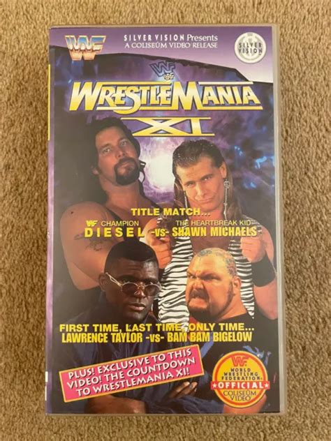 WWF WRESTLEMANIA 11 XI VHS Video Tape 1995 Silver Vision WWE Wrestling