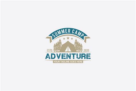 Summer Camp Logo Graphic by shazdesigner · Creative Fabrica