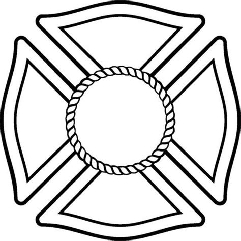 Blank Maltese Cross Template