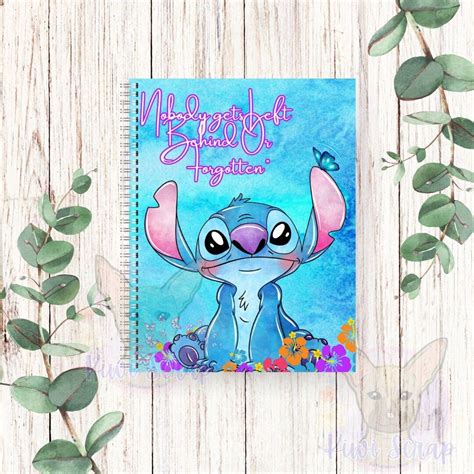 Cute Stitch Spiral Notebook By Pascalinak Artofit