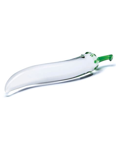 Glas Jalapeno Natural Chili Pepper Handblown Glass Dildo