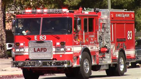 NEW LAFD Engine 83 Responding YouTube