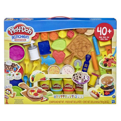 Play-Doh Kitchen Creations Deluxe Dinner Playset with 10 Cans - Walmart.com