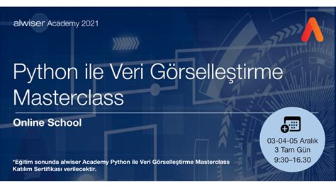 Python ile Veri Görselleştirme Masterclass 03 Aralık 2021 Zoom