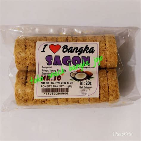 Jual Kue Sagon Khas Bangka Isi 20pcs Oleh Oleh Makanan Snack Cemilan