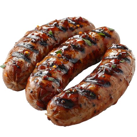 Premium PSD Grilled Sausages Isolated On Transparent Background