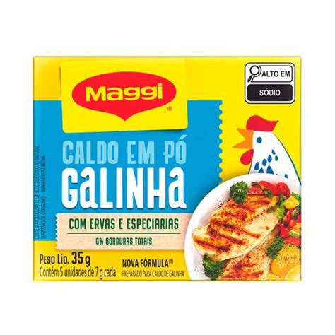 Caldo Em Pó Maggi Galinha 35g Supermercados Pague Menos