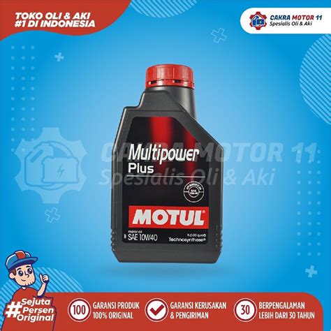 Jual MOTUL MULTI POWER PLUS 10W40 1LT Mobil Original Untuk Segala Merek