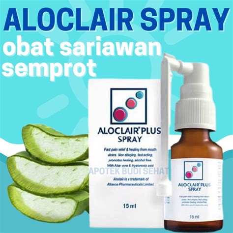 Jual Aloclair Plus Spray Obat Sariawan Anak Obat Sariawan Semprot 15ml