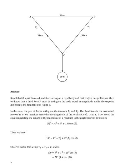 Lesson Triangle Of Forces Nagwa