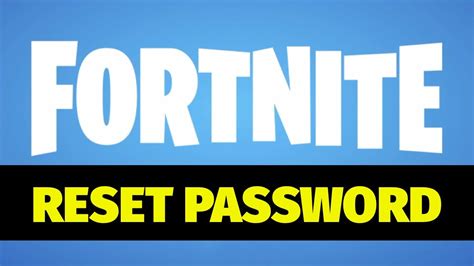 How To Reset Your Fortnite Password In 2020 YouTube