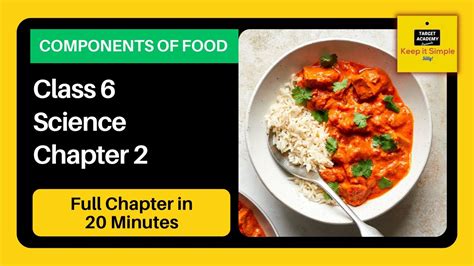 NCERT Class 6 Science Chapter 2 Components Of Food Full