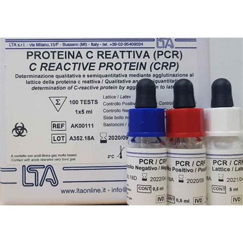 Crp Proteina C Reactiva Latex Ml Teste Distrimed