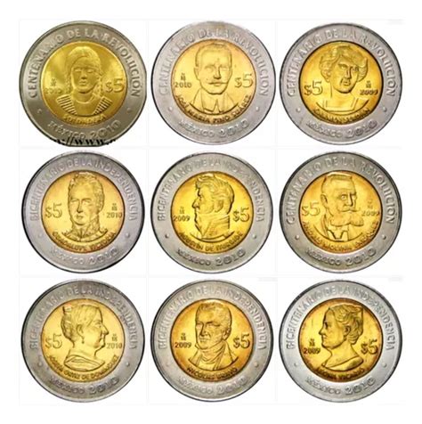 Colección Completa De 37 Monedas De 5 Pesos Conmemorativas Envío gratis