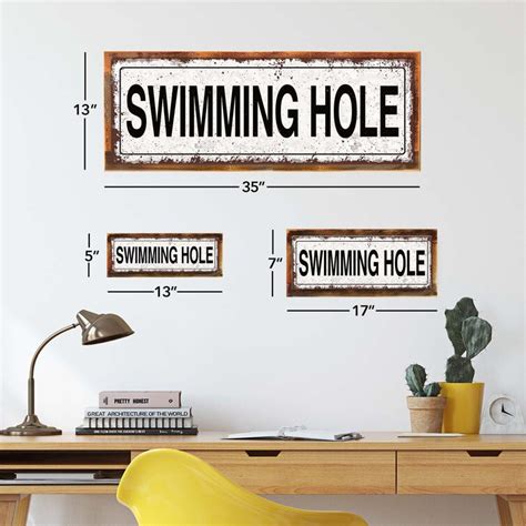 Homebody Accents Framed Swimming Hole Sign Wayfair