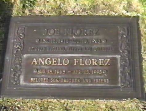 Angelo Florez 1963 1995 New Mickey Mouse Club Grave Memorials