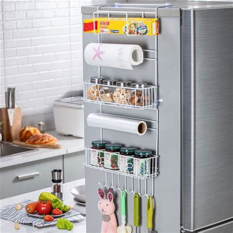 Multi Functional Refrigerator Storage Rack Fridge Side Shelf Multi