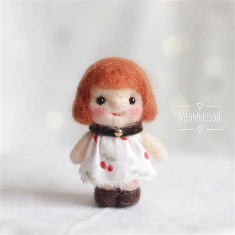 Girl Doll Needle Felted Figure Etsy In 2020 Needle Felting Projects