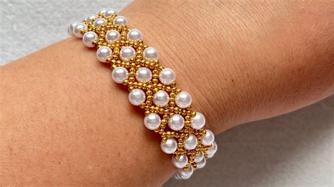 Diy Beaded Classic Bracelet Tutorial Perlenarmband Selber Machen