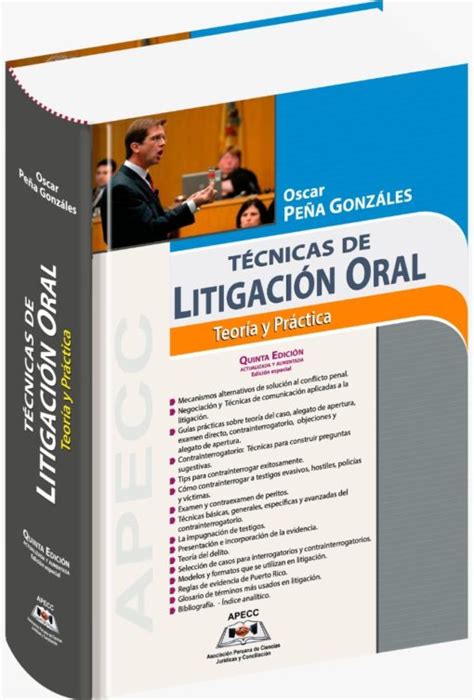 T Cnicas De Litigaci N Oral Teor A Y Pr Ctica Grupo Lex Iuris