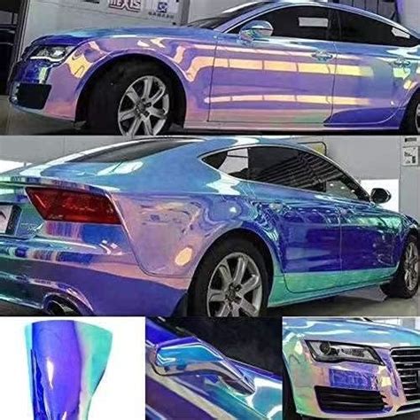 Autocollant Autocollant Holographique Rainbow Chrome Car Adh Sif Vinyle