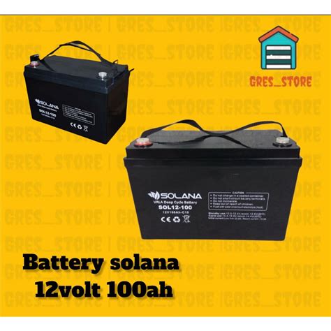 Jual Aki Solana Battery V Ah Ups Vrla Aki Mf Solana Ah Baterai