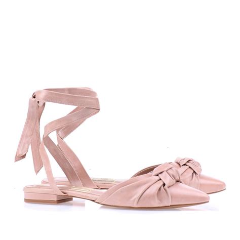 Sapatilha Couro Nude Uza Shoes Sapatos Femininos
