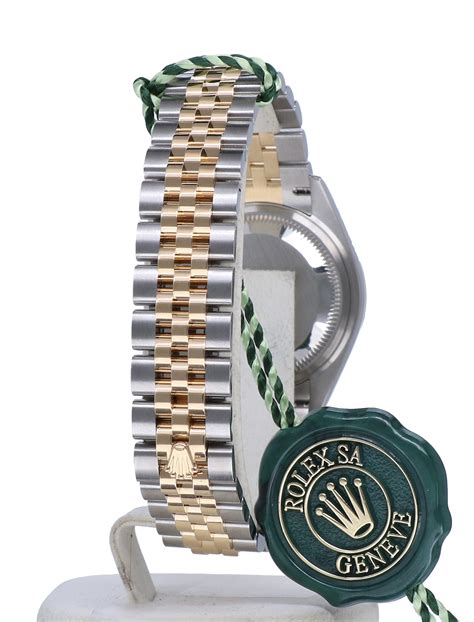 Rolex Datejust Lady 28 Mm Jubilee Gold Steel Champagne Diamonds