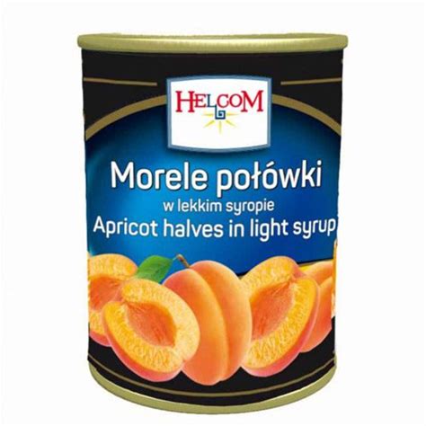 Helcom Morele połówki w lekkim syropie 820g Delikatesy Dwójka