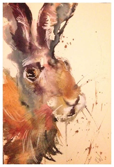 Hare Sarah White Animal Paintings Paintings For Sale Weather Art