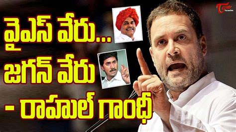 Rahul Gandhi Sensational Comments On Ys Jagan Behaviour Latest Telugu