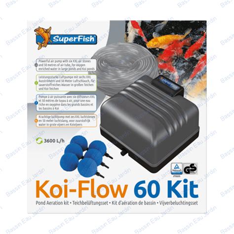 SUPERFISH KOI FLOW 60 PROF KIT A AIR Bassin Eau Jardin