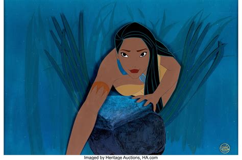 Pocahontas Presentation Cel And Master Production Background Setup