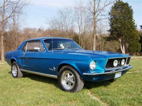 Blue 1960 Ford Mustang