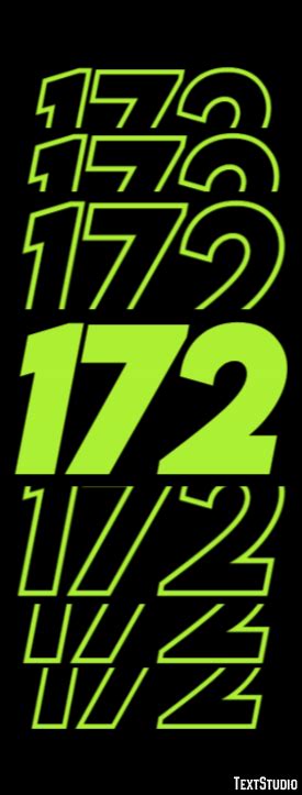 172 Text Effect and Logo Design Number