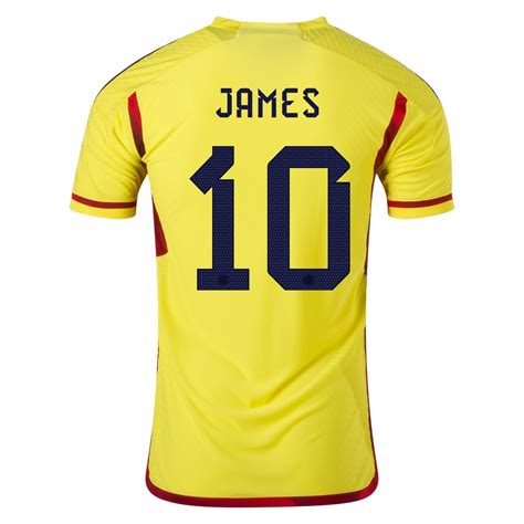 Colombia James Home Jersey Authentic Goaljerseys